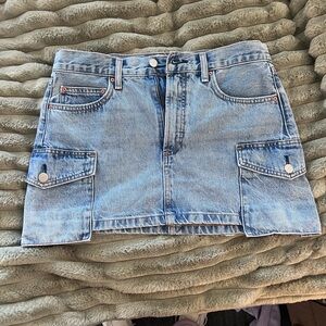 Aritzia Blue Denim Mini Skirt